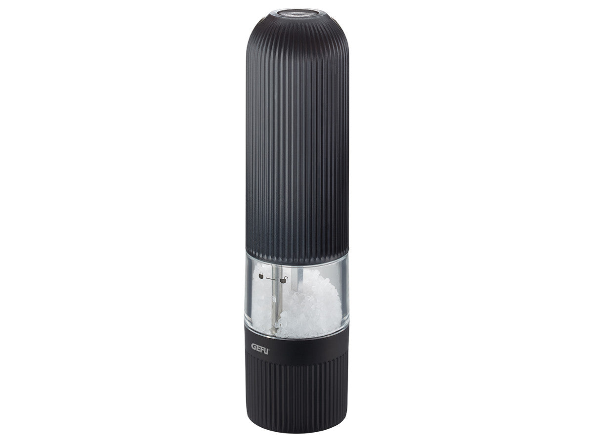 Elektriskās sāls/piparu dzirnaviņas GEFU SPEZIA, melnas