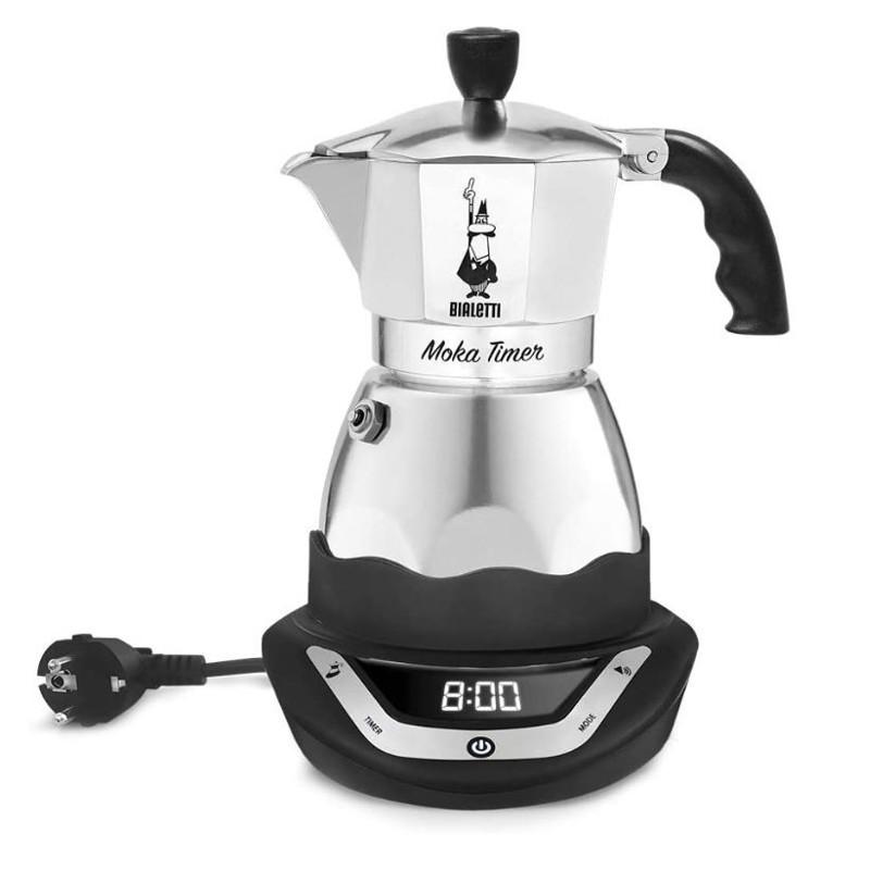 Elektriskā espresso kafijas kanna  Bialetti Moka Timer 6 tasēm,  art. 0006093 - paprika.lv