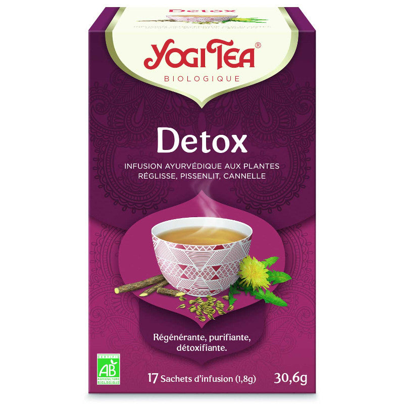 BIO Yogi tēja Organisma attīrīšanai (Yogi Tea Detox) ar lakricu, pieneni un kanēli