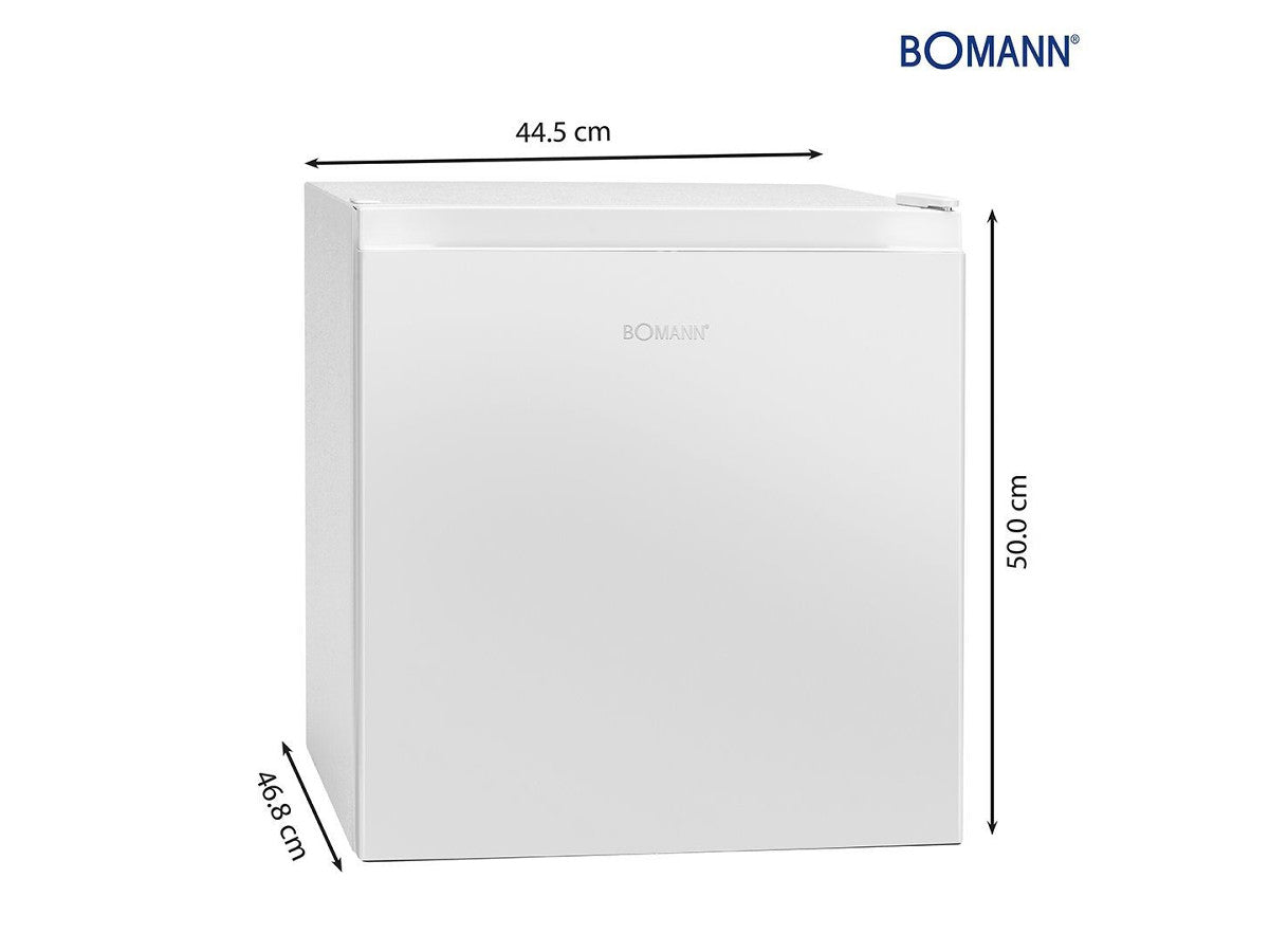 Mini ledusskapis Bomann KB 7245, 45l, 50cm, E, balts