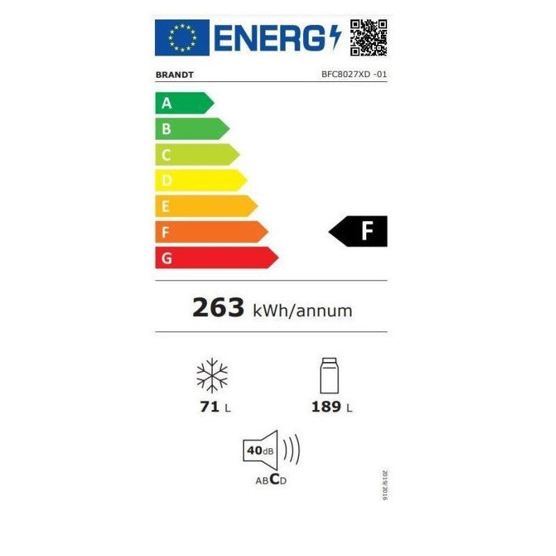Ledusskapis Brandt BFC8027XD