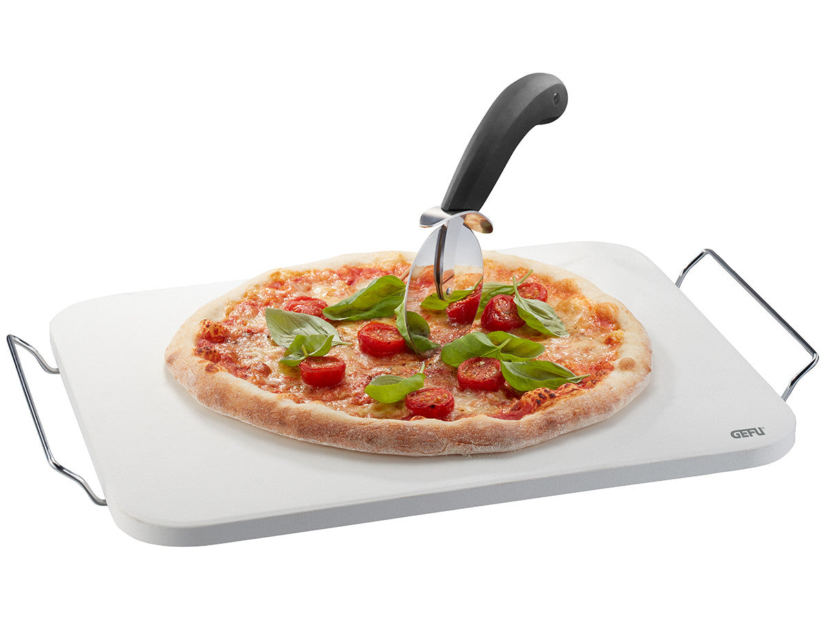 Picas komplekts GEFU DARIOSO - picas akmens, lāpstiņa un nazis picas sagriešanai, dāvanu komplekts