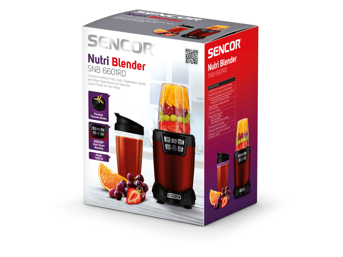 Kokteiļu blenderis Sencor SNB6601RD 1200W sarkans