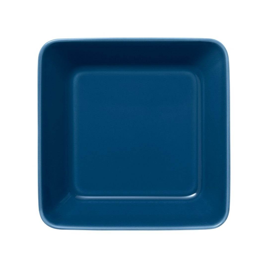 Iittala Teema 16 x 16cm retro zils kvadrāta formas šķīvis
