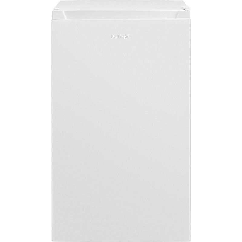 Mazais ledusskapis Bomann KS 7247, 84cm, balts, ar kameru iekšpusē