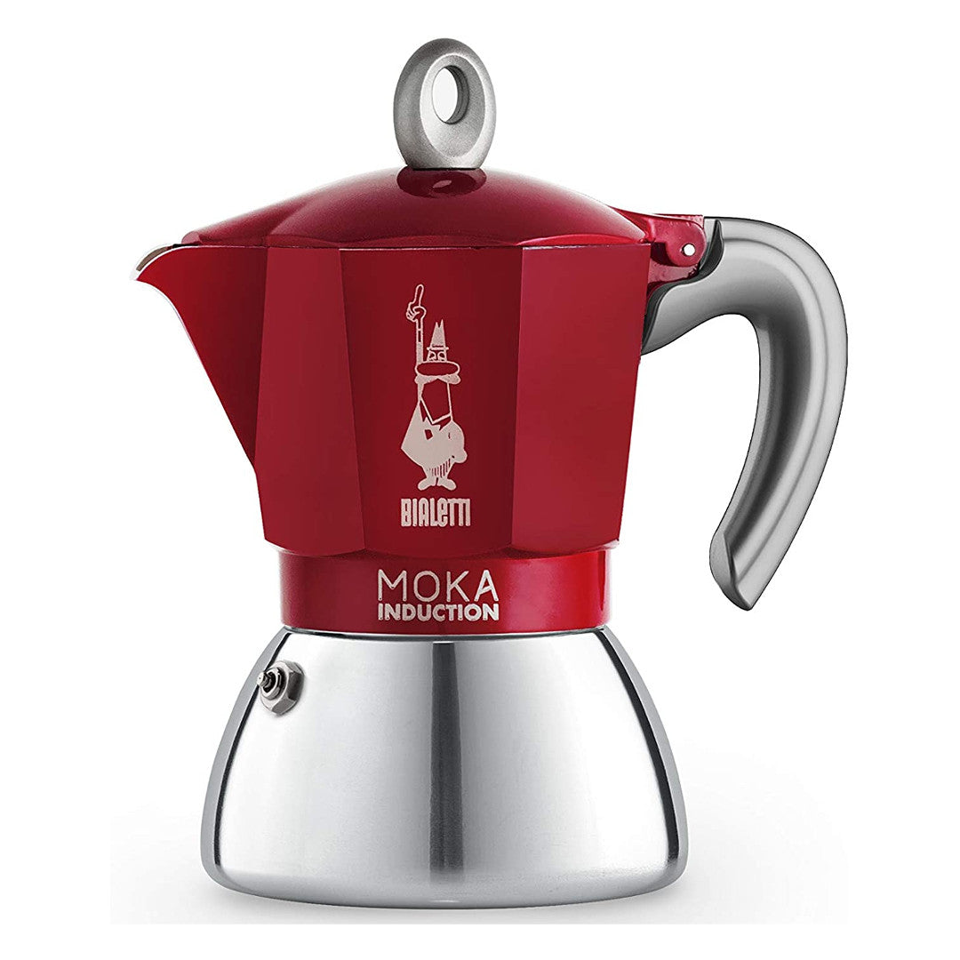 Bialetti New Moka Induction espresso kanna 6 tasēm, sarkana,  art. 0006946 - paprika.lv