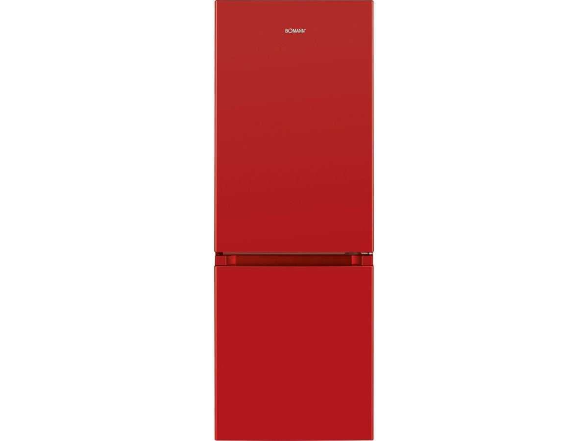 Ledusskapis Bomann KG 320.2 sarkans, ar saldētavu apakšā, 143cm, KG320.2R