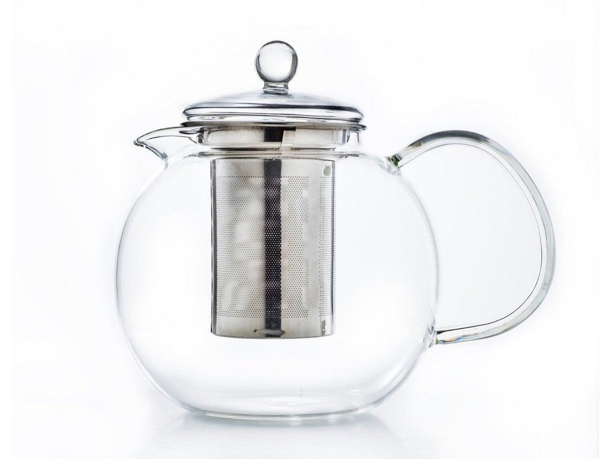 Stikla tējas kanna 1.3l ar tērauda filtru Creano