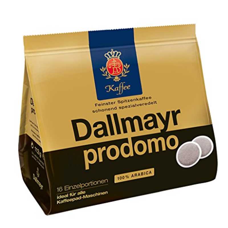 Kafijas spilventiņi (Cofee Pads) Dallmayr Prodomo, 16gab.