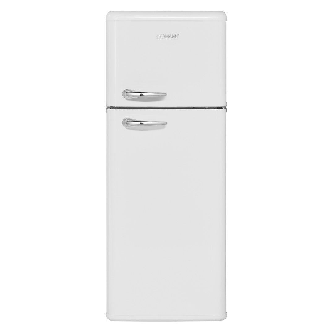 Retro-style refrigerator Bomann DTR353, 143.5 cm, white