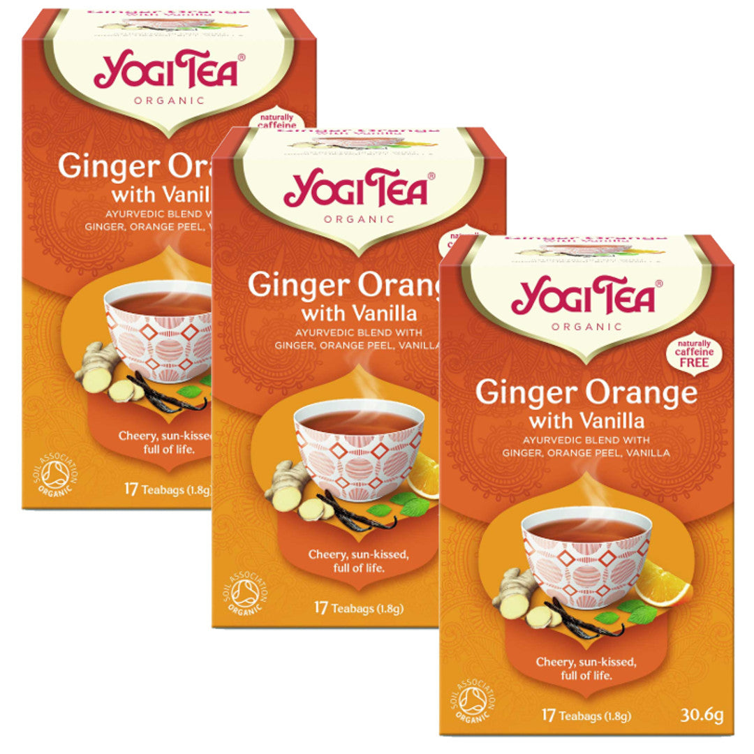 BIO Yogi ginger and orange tea (Yogi Tea Ginger Orange) with vanilla