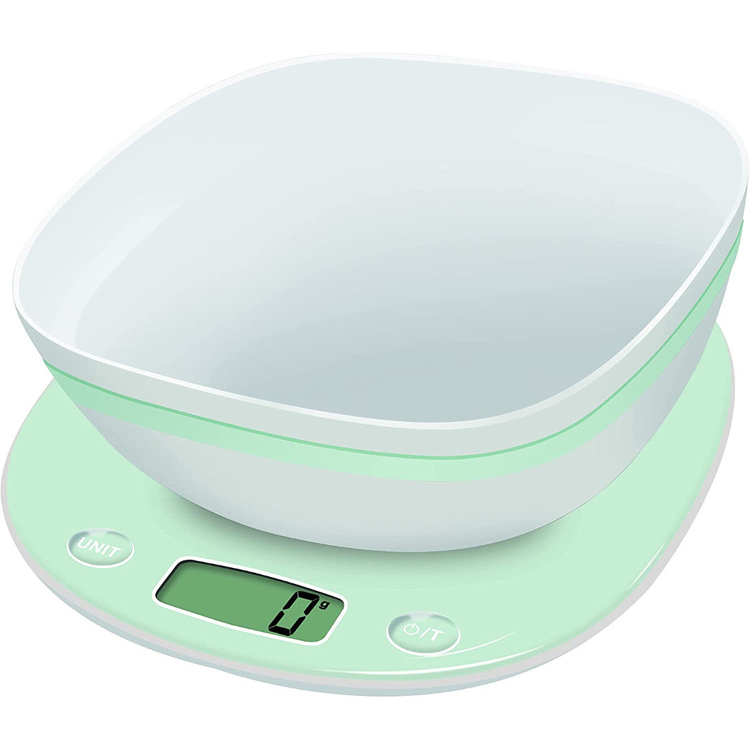 Terraillon kitchen scale with container Macaron Pistache 14670, up to 5 kg