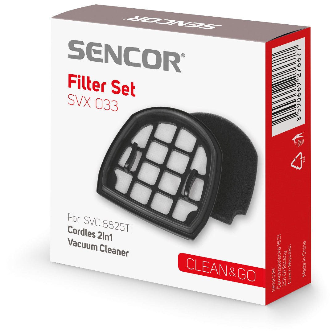 HEPA filtra komplekts putekļu sūcējiem Sencor SVC8825TI