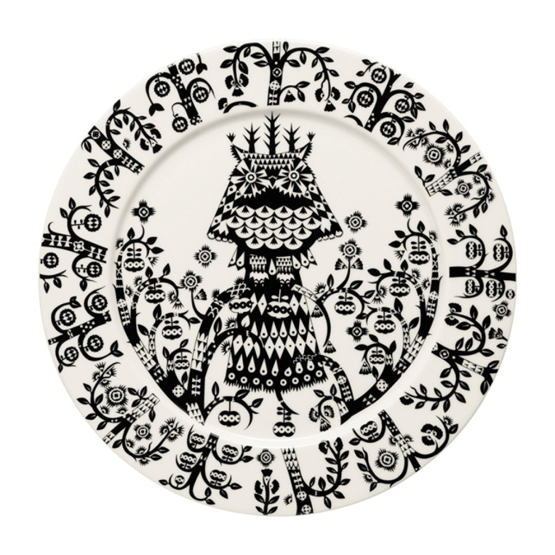 Iittala Taika Ø27cm melns porcelāna šķīvis