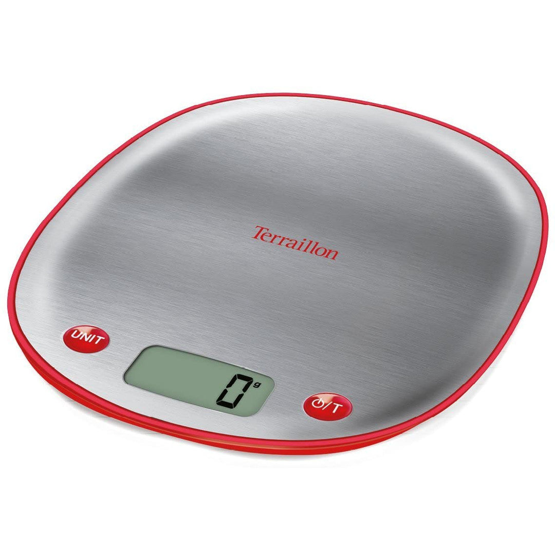 Terraillon Macaron Cherry Inox up to 5kg, red kitchen scale