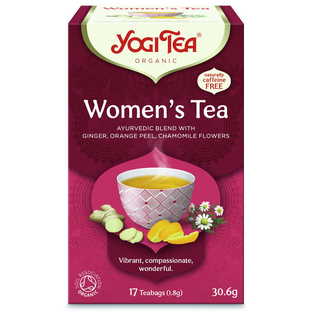 BIO Yogi tēja Sievietēm (Yogi Tea Women's Tea) ar ingveru, apelsīna miziņu un kumelītēm