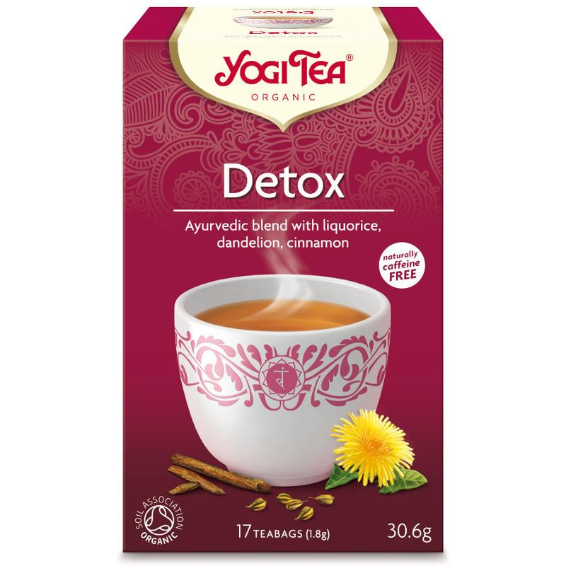 BIO Yogi tēja Organisma attīrīšanai (Yogi Tea Detox) ar lakricu, pieneni un kanēli,  art. YT40 - paprika.lv