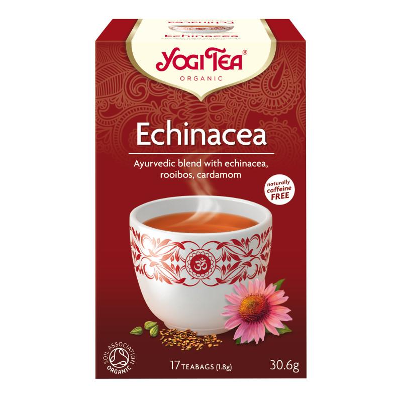 BIO Yogi ehinācijas tēja (Yogi Tea Echinacea) ar rooibos un kardamonu,  art. YT42 - paprika.lv
